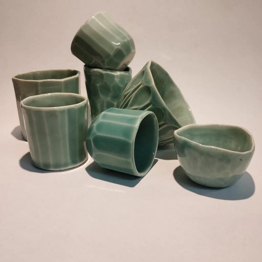 Collection porcelaine et émail céladon